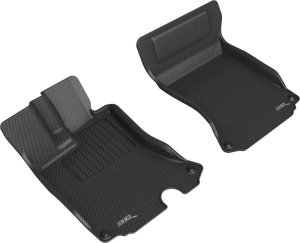 Ferrari Portofino Floor Mats - Front - 3D MAXpider - KAGU Series - Black - `20-`21 Ferrari Portofino Floor Mats - Front - 3D MAXpider - KAGU Series - Black - `20-`21